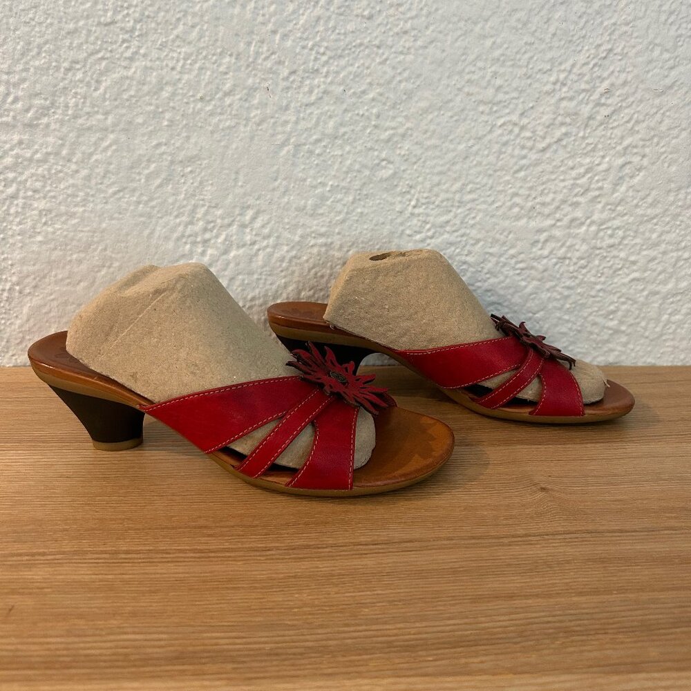 Paul Green Red Sandals